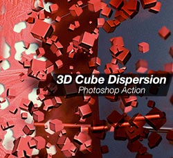 极品PS动作－3D方块抽离(含高清视频教程)：3D Cube Dispersion